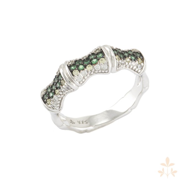 At that time Emerald Bamboo Ring SZA-1990-322-58
