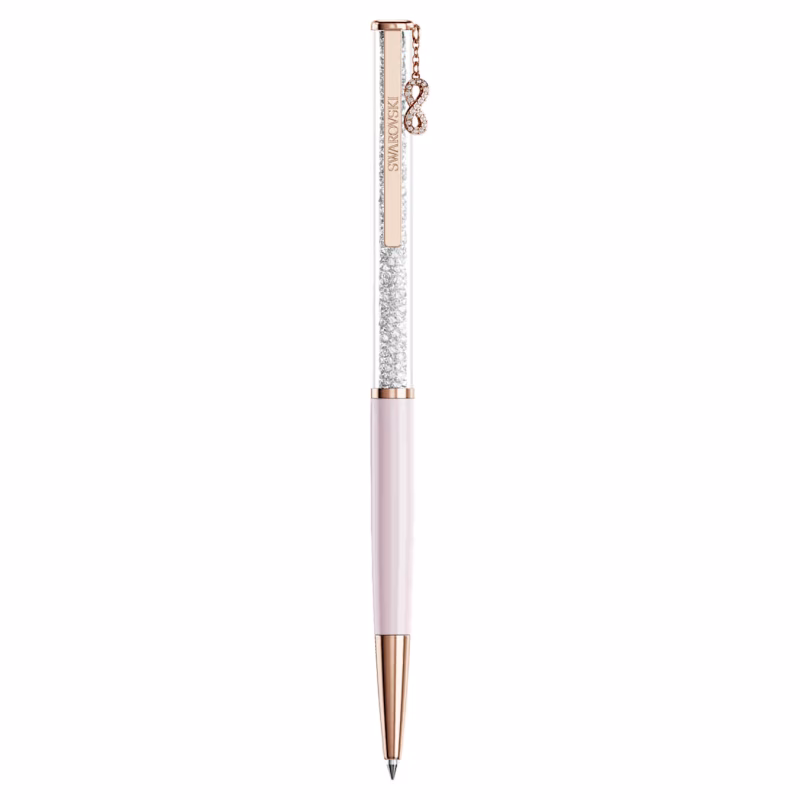 Swarovski Crystalline Infinity Ballpoint Pen, Pink Lacquered, Rose Gold Alloy Layer 5728731