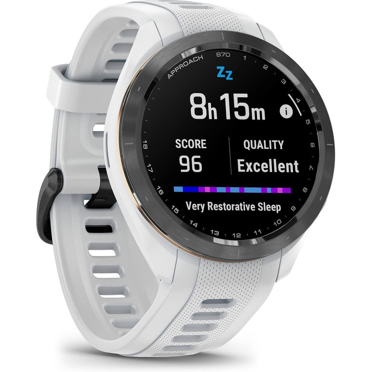 Garmin Approach S70 - 42 mm white/black ceramic men's watch 010-02746-10